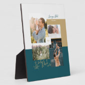 父の日の贈り物の最高のパパEver Photo Collage Plaq フォトプラーク (側面)