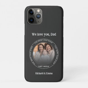 父の日の贈り物を思い出に残る家族の写真の最高のパパ iPhone 11 PROケース