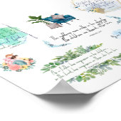 父の日の贈り物を父のバイブル引用文 ポスター (角)