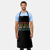 父の日の贈り物アイディア エプロン (着用した状態)