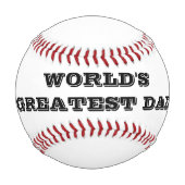 父の日の贈り物アイディア |パパ 野球ボール (裏面)