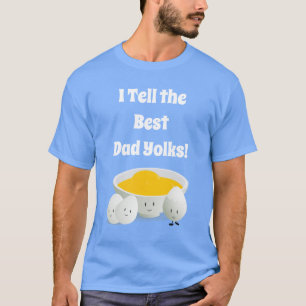 父の日の贈り物パパジョークふん食べ物エッグ漫画 Tシャツ