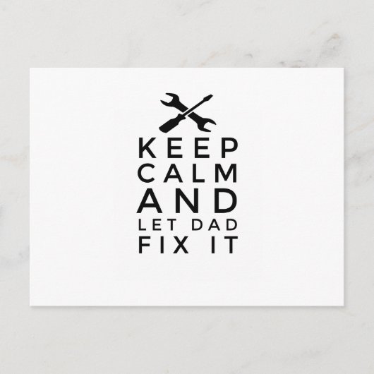 父の日の贈り物パパ ポストカード (正面)