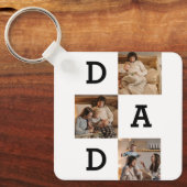 父の日の贈り物パパ – 写真コラージュ | キーホルダー (正面)