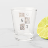 父の日の贈り物パパ – 写真コラージュ | ショットグラス (裏面)