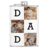 父の日の贈り物パパ – 写真コラージュ | フラスク (正面)