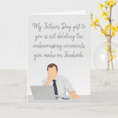 父の日の贈り物 カード (黄色い花)