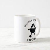 『父の日の贈り物』グリルズ·アド·名前をカスタムする コーヒーマグカップ (正面右)