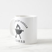 『父の日の贈り物』グリルズ·アド·名前をカスタムする コーヒーマグカップ (正面左)