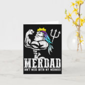 父の日の贈り物 メルダド 私の人魚に手を出すな カード (黄色い花)