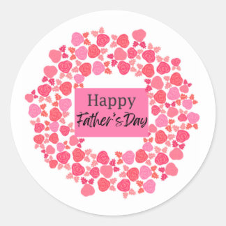 父の日の贈り物 ラウンドシール