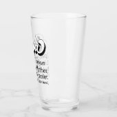 父の日の贈り物，レトロパパ，パパ定義 タンブラーグラス (左)