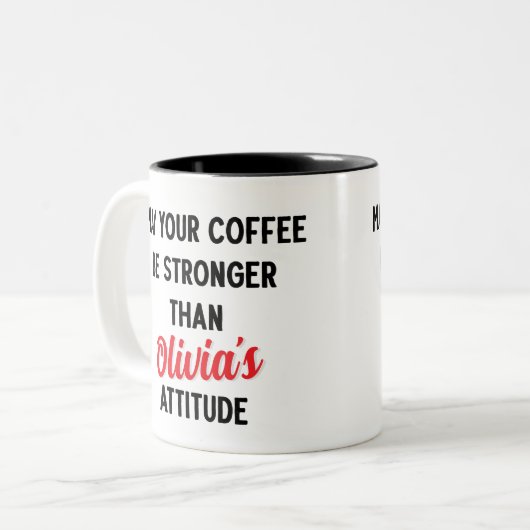 父の日の贈り物、娘パーソナライズされたからのパパ ツートーンマグカップ (正面左)