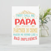 父の日の贈り物 – 彼らは私を悪い影響パニコロウと呼ぶ 招待状 (スタンド正面)