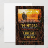 父の日の贈り物 | 愛する父への手紙 招待状 (正面/裏面)