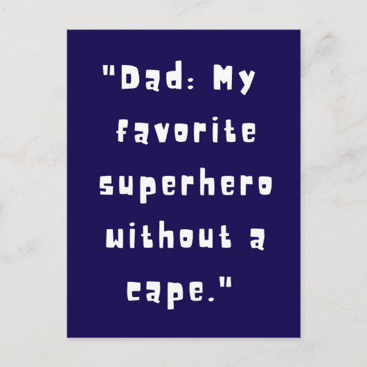 父の日の贈り物/最高の2024年パパ ポストカード (正面)