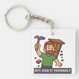 父の日の贈り物 – DIY：自分自身でパパ キーホルダー