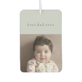 父の日の車の装飾2写真名前をカスタムする カーエアーフレッシュナー (正面)