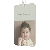 父の日の車の装飾2写真名前をカスタムする カーエアーフレッシュナー (左)