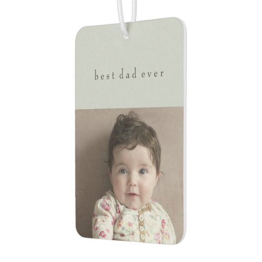 父の日の車の装飾2写真名前をカスタムする カーエアーフレッシュナー (左)