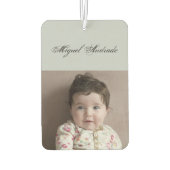 父の日の車の装飾2写真名前をカスタムする カーエアーフレッシュナー (裏面)