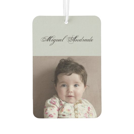 父の日の車の装飾2写真名前をカスタムする カーエアーフレッシュナー (裏面)