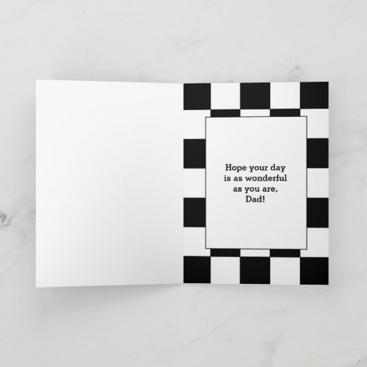 父の日の車 カード (内部)