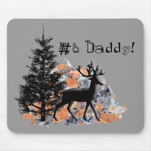 父の日の野性生物 マウスパッド (正面)