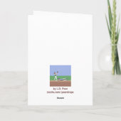 父の日の野球のキャラクター カード (裏面)