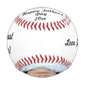 父の日の野球の贈り物 野球ボール (裏面)