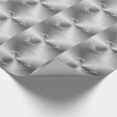 父の日の金属製の銀貨の贈り物のラッピング ラッピングペーパー (角)