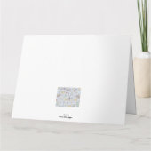 父の日の釣りとクリケット カード (裏面)