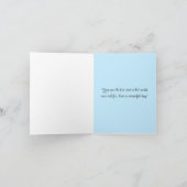 父の日の釣りダックスフンドのカード カード (内部)