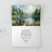 父の日の釣り最高！ カード (内部)