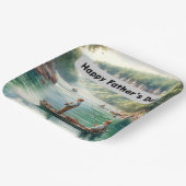 父の日の釣り ペーパープレート (傾斜あり)