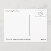 父の日の青いボート ポストカード (裏面)