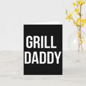 父の日の面白いグリルパパ BBQ とスモーキング カード (黄色い花)