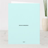 父の日の面白いトランプ大きいグリーティングカード カード (裏面)