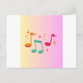 父の日の音楽カード シーズンポストカード (正面)