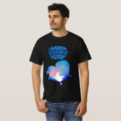 父の日の願いと水の色のイメージ印刷 Tシャツ (正面フル)