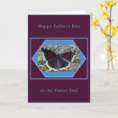 父の日の養育関係のパパの蝶カード カード (黄色い花)