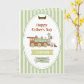 父の日の駅の祖父 カード (黄色い花)