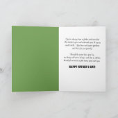 父の日の魚釣りのアップロード写真 カード (内部)