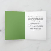 父の日の魚釣りのアップロード写真 カード (内部)