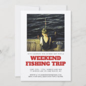 父の日の魚釣りの招待状 招待状 (正面)
