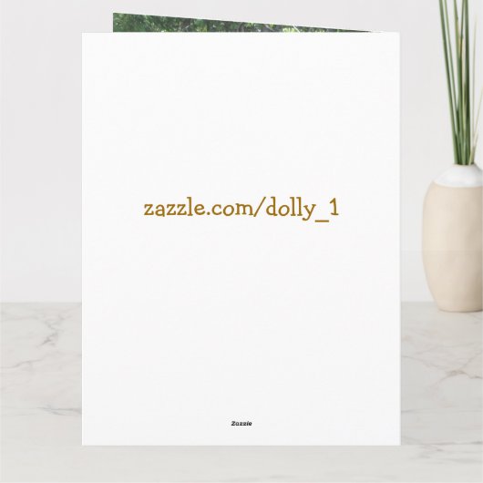 父の日の鹿 カード (裏面)