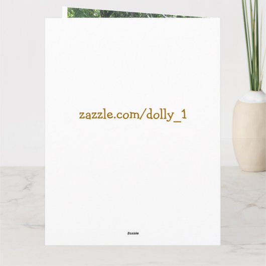 父の日の鹿 カード (裏面)