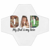 父の日の3パーソナライズされた写真 サッカーボール (フラット)