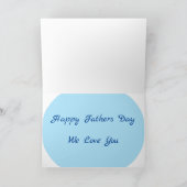 父の日の3枚の写真でカスタマイズされたモダンなパパ カード (内部)