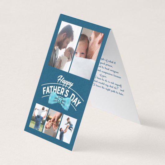 父の日の5枚写真コラージュ (正面)